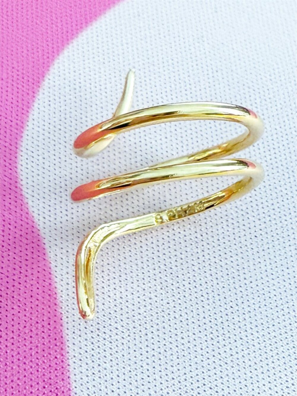 Brandy Pham Fashion Stackable 4 Rings Gold-Tone sz - Picture 8 of 15